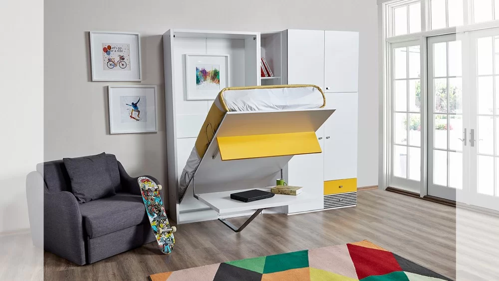 bedkast Happy 110M -met bureau kopen online