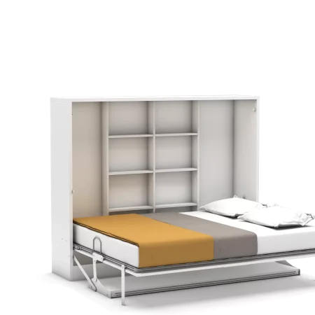 tweepersoons bedkast met bureau