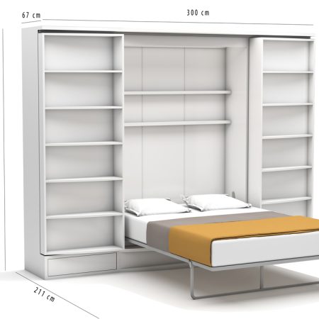 tweepersoons bedkast met schuifkasten SUIT