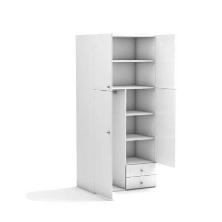 Dubbele kledingkast voor bij opklapbed