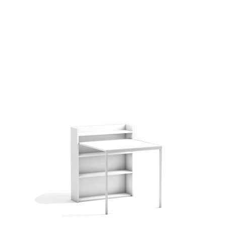 Opklapbare tafel met 3 kastplanken