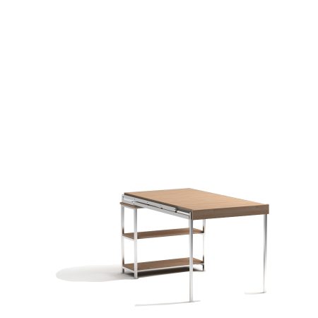 Opklapbare wandkast naar tafel