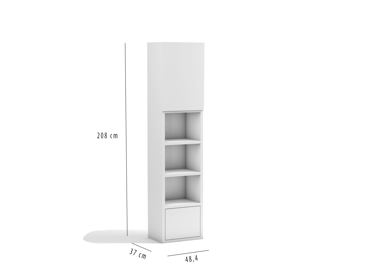 boekenkast voor bij opklapbed 208 cm kopen